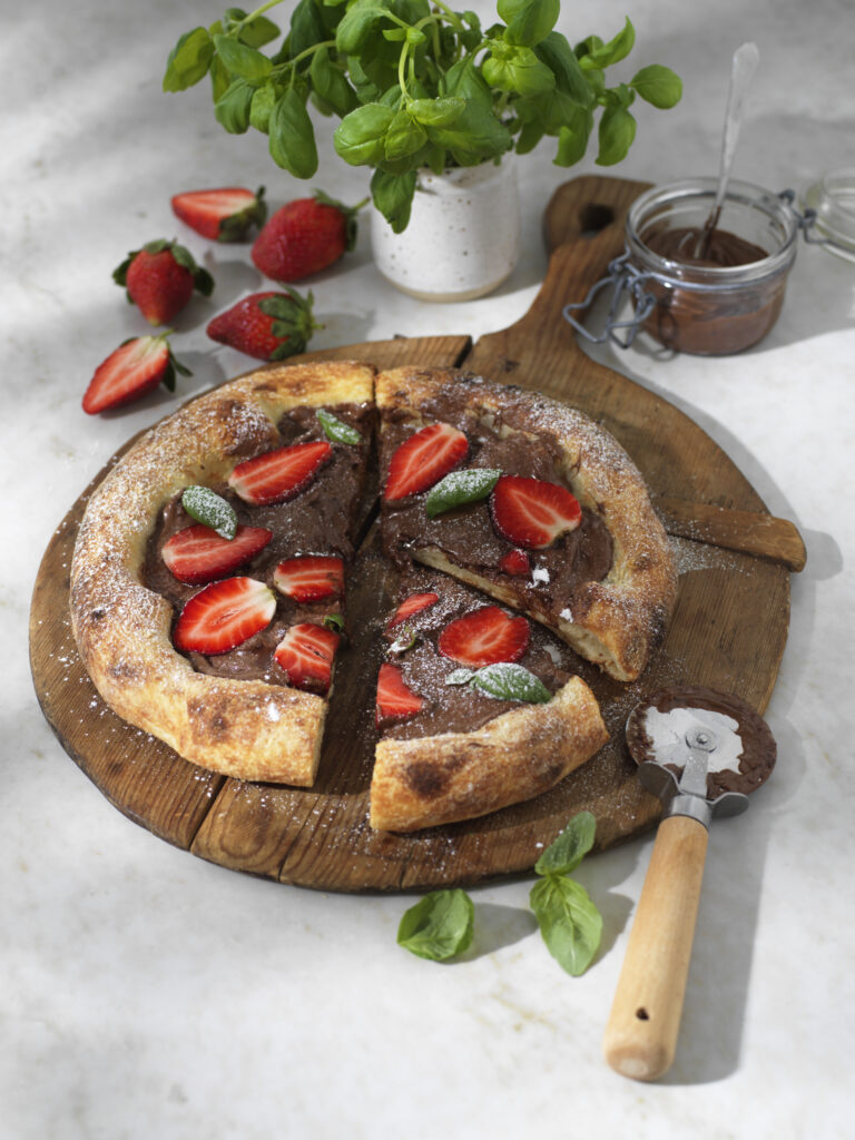 Recept från Zeta. Dessertpizza med nutella